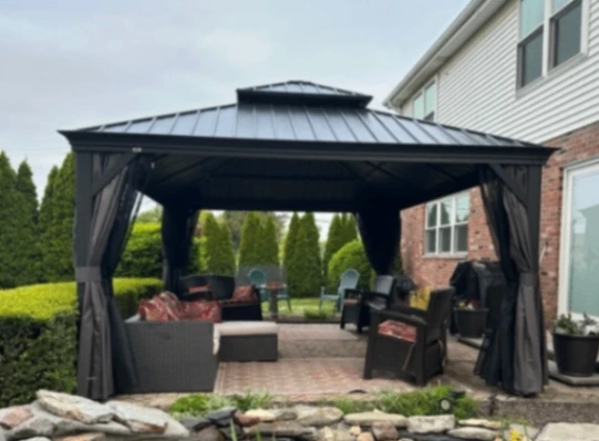 Gazebo assembly and secure anchoring in Naperville | TMV Services