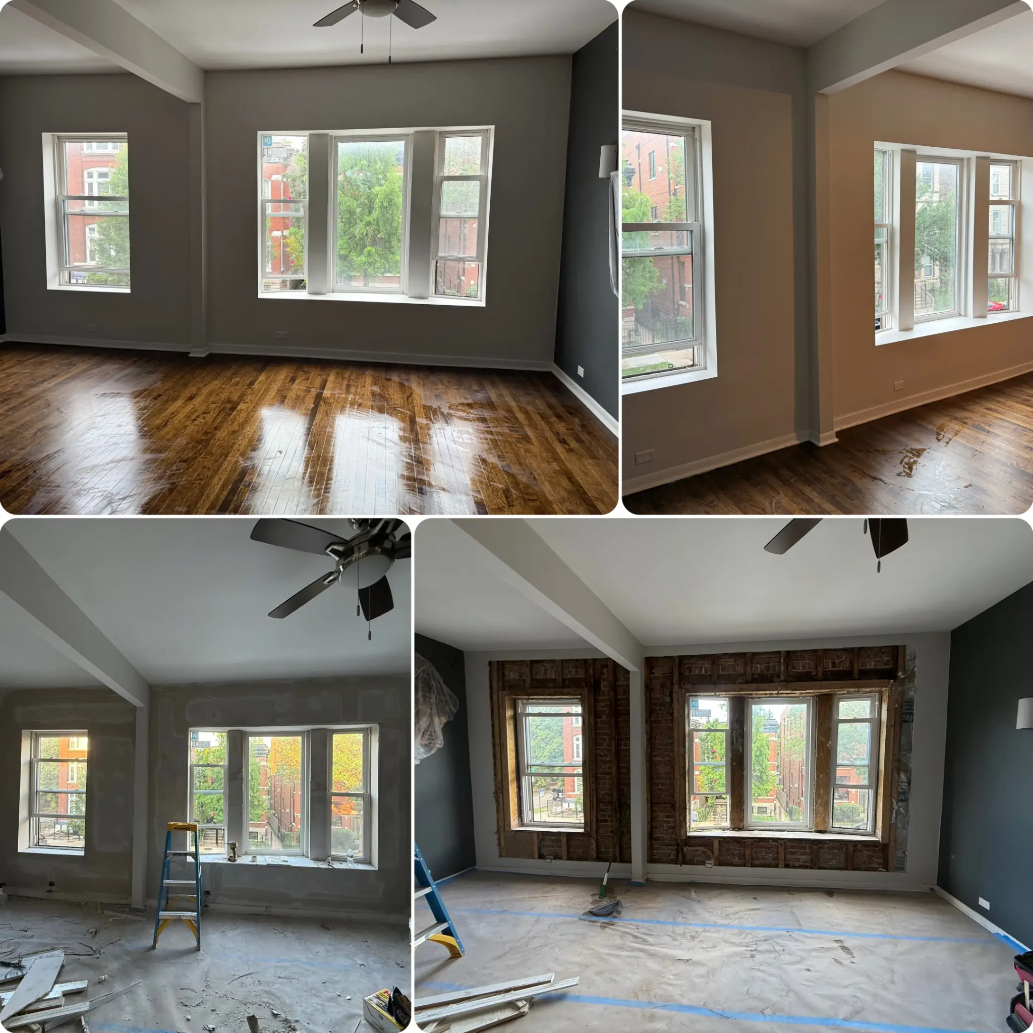 Drywall repair and professional interior painting for a smooth, modern finish in Elmhurst, Illinois