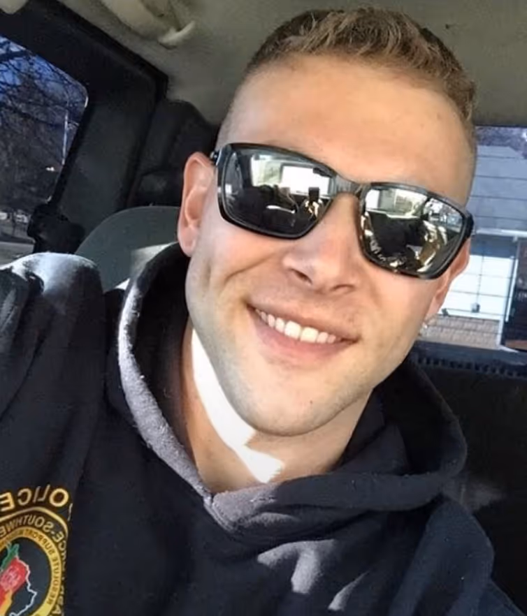 Smiling Splash & Shine customer wearing sunglasses after pressure washing services in Cambridge Minnesota