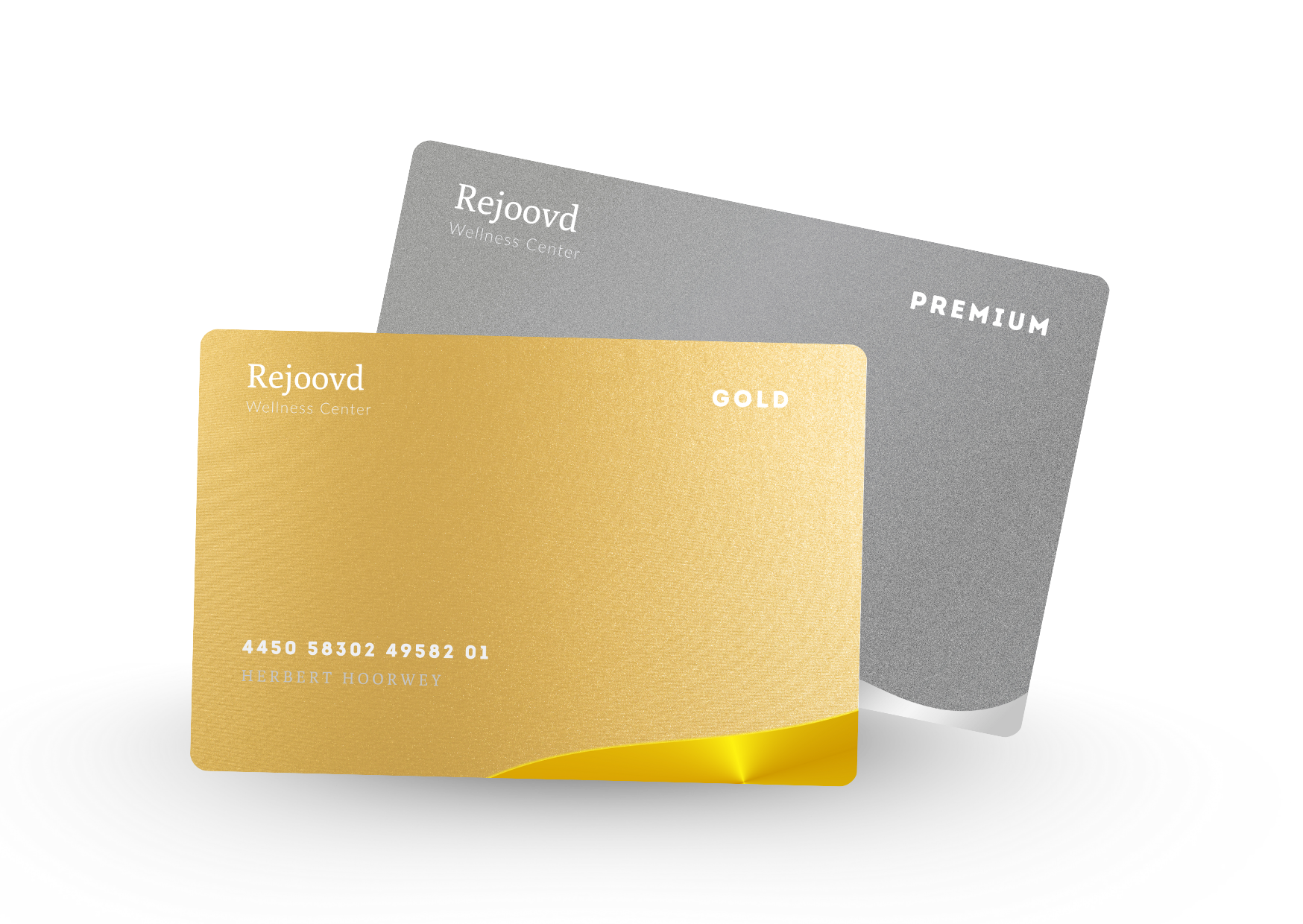 Two rejoovd membership card: Premium and Gold card together