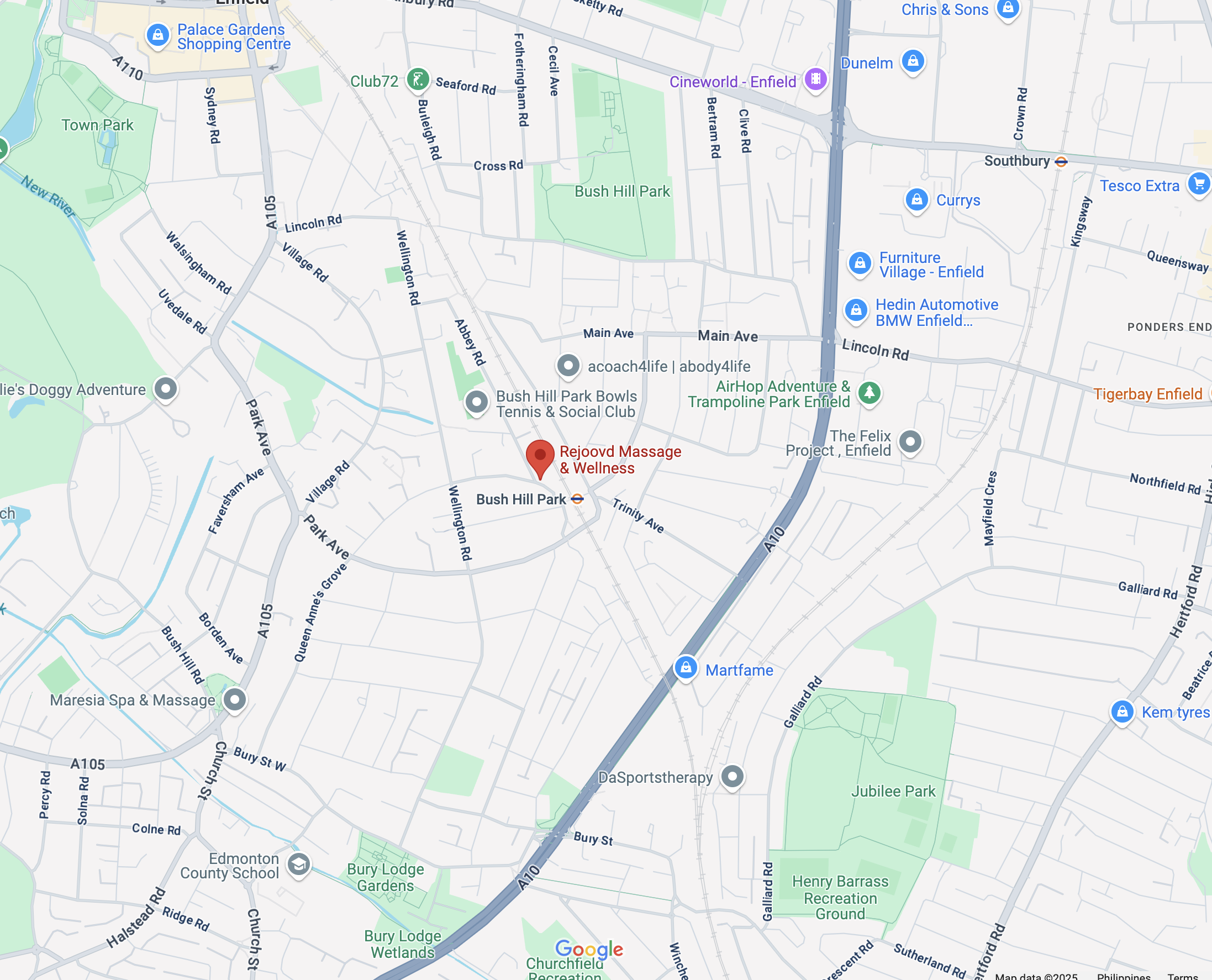 A location map using google maps