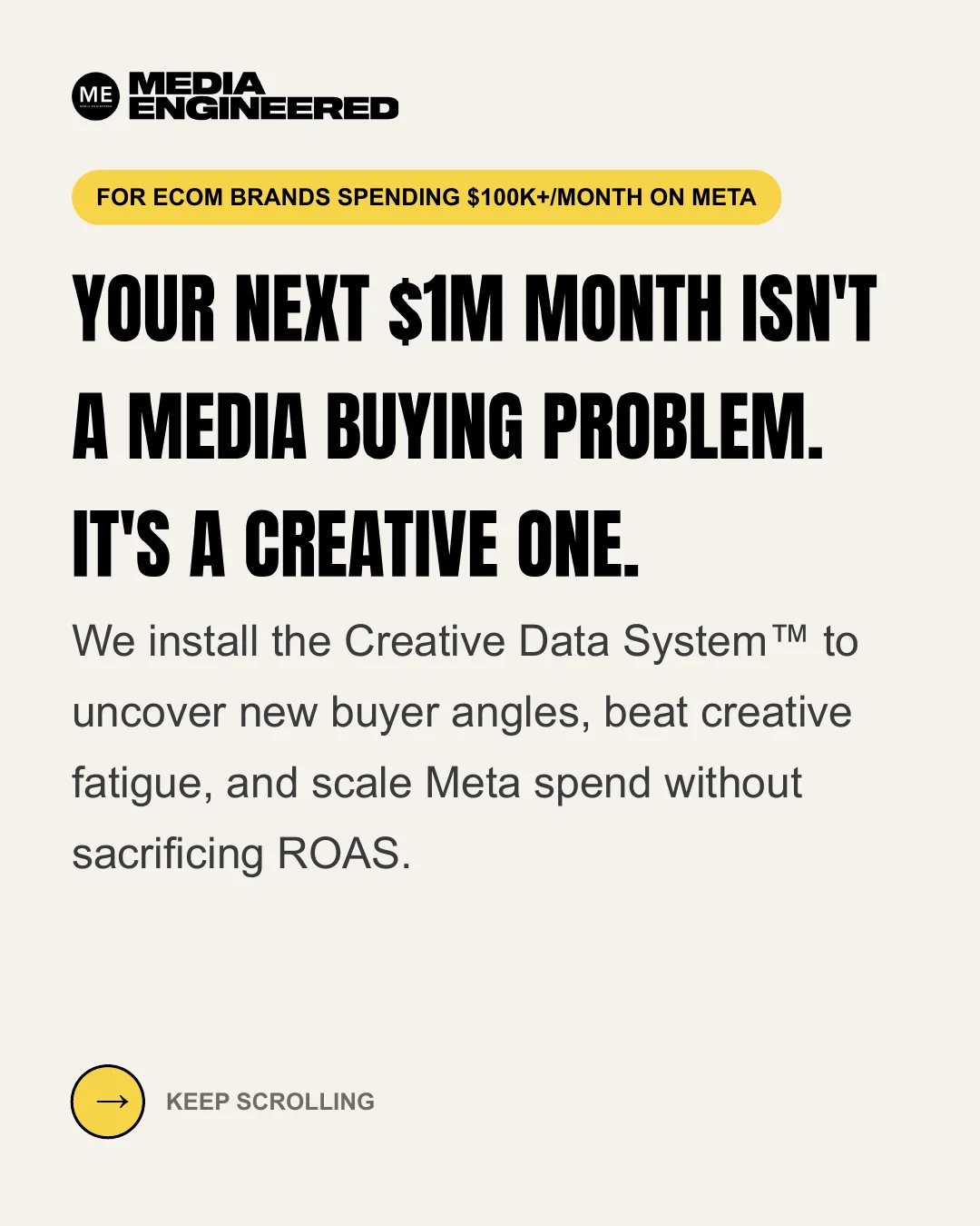 Creative Data System, slide 1 of 14