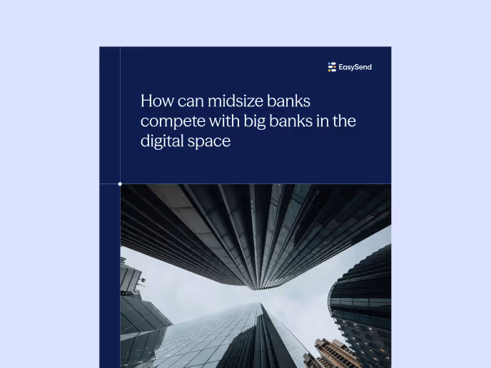 How can midsize banks compete with big banks in the digital space?