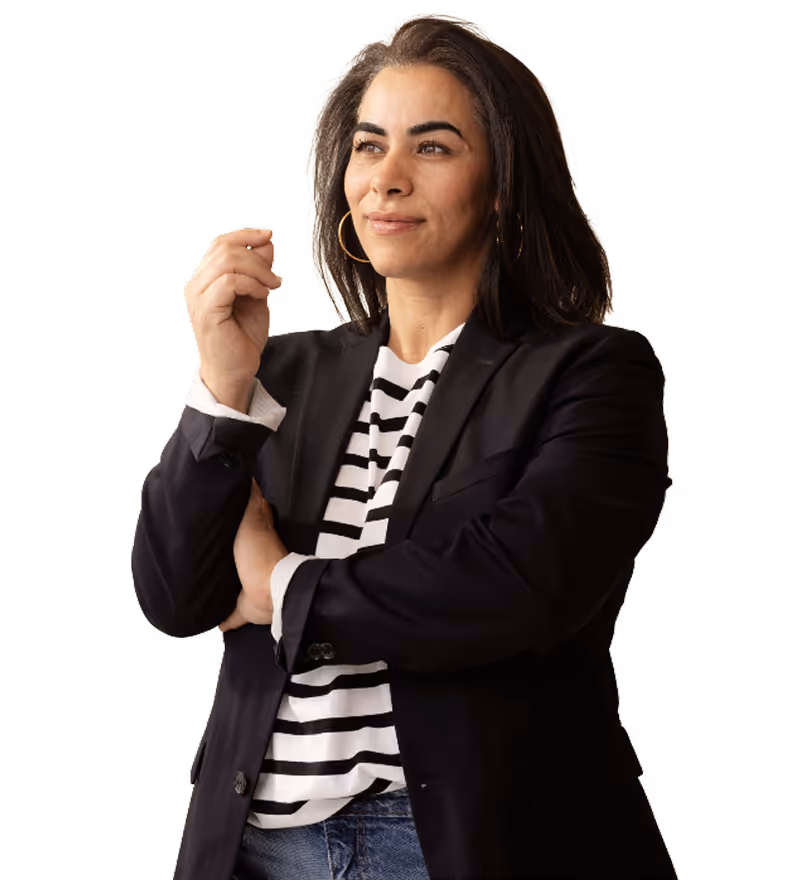 Strong woman in blazer 