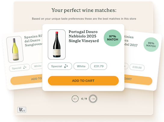 Image showing results page of Corkable app