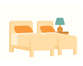 Dependencia baja en habitación doble