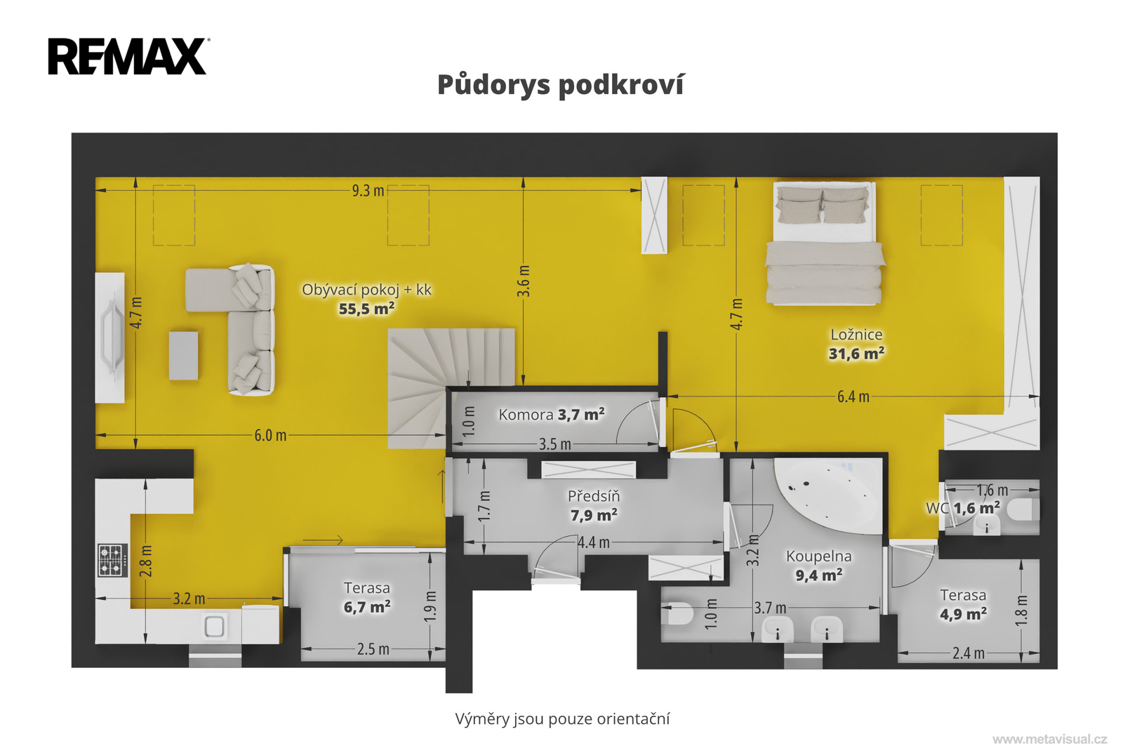 PŮDORYS PODKROVÍ