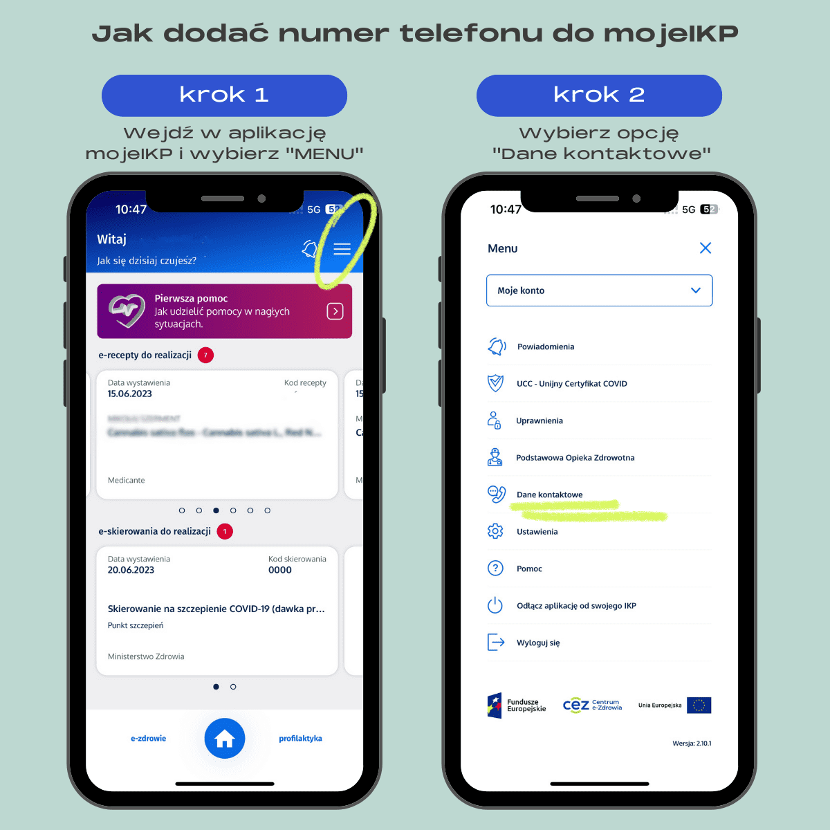 Jak dodac numer telefonu do mojeIKP | Dostępna, Specjalistyczna Opieka Medyczna | Centrum terapii - medicante.com