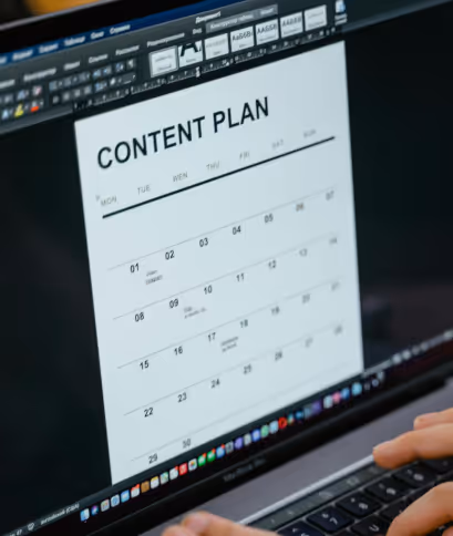 An image of Content planning schedule that all stealth founders follow