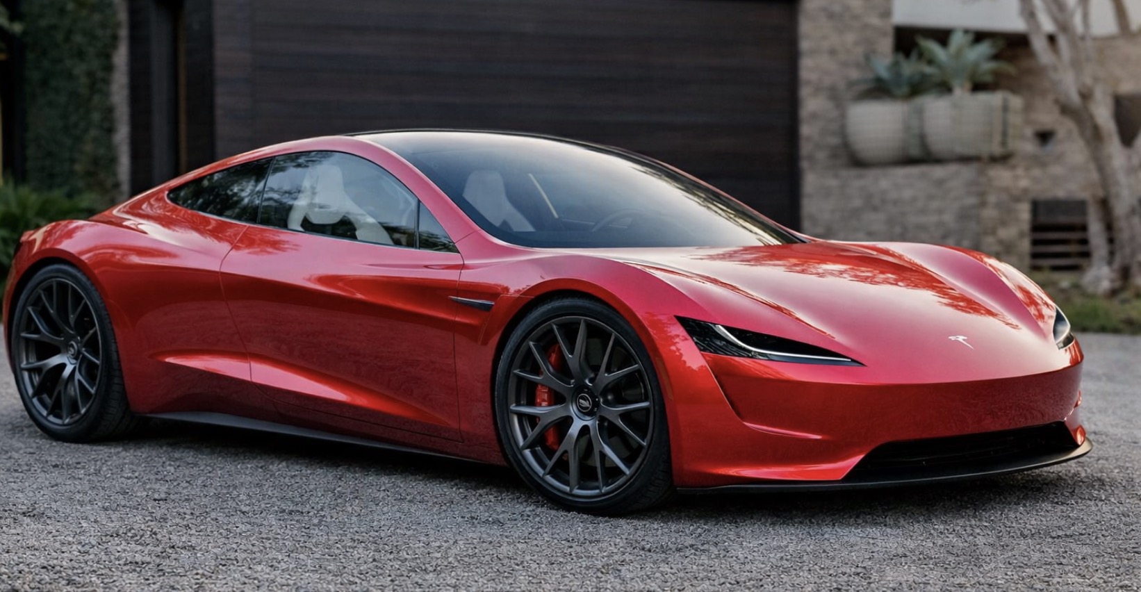 Tesla новый Roadster концепт на основе патентного силуэта