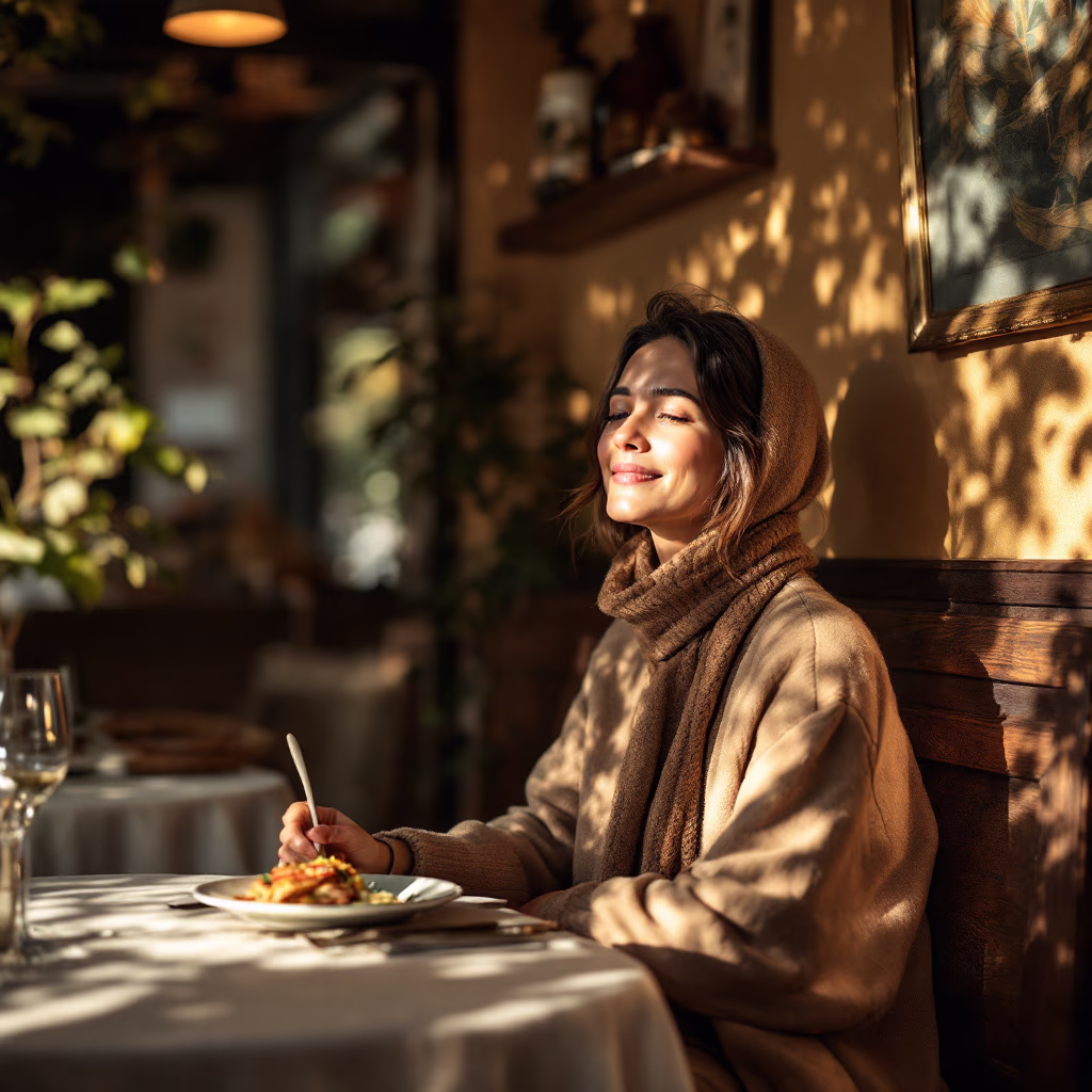 [headshot] image of customer (for a italian restaurant)