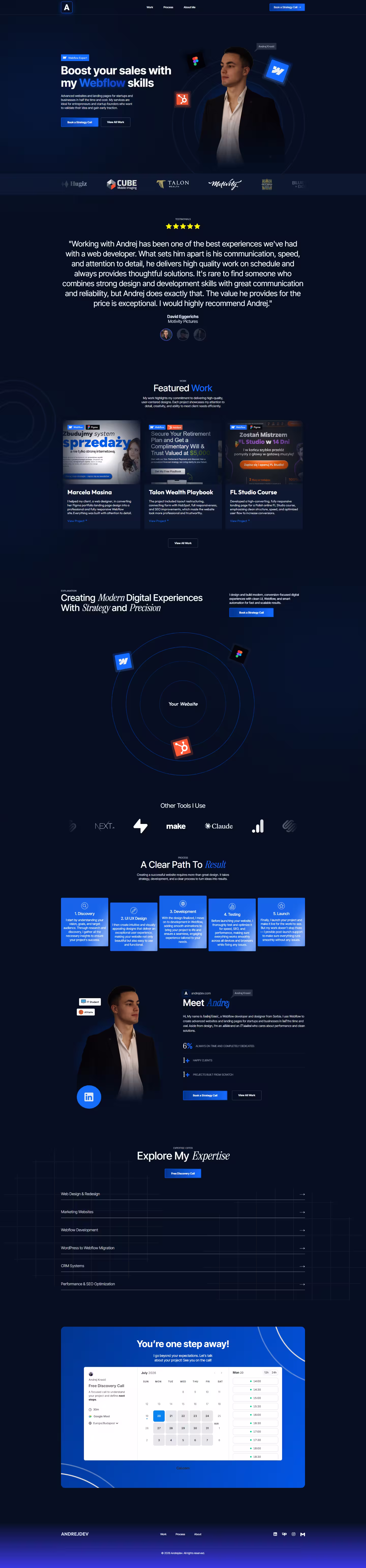 scroll website project