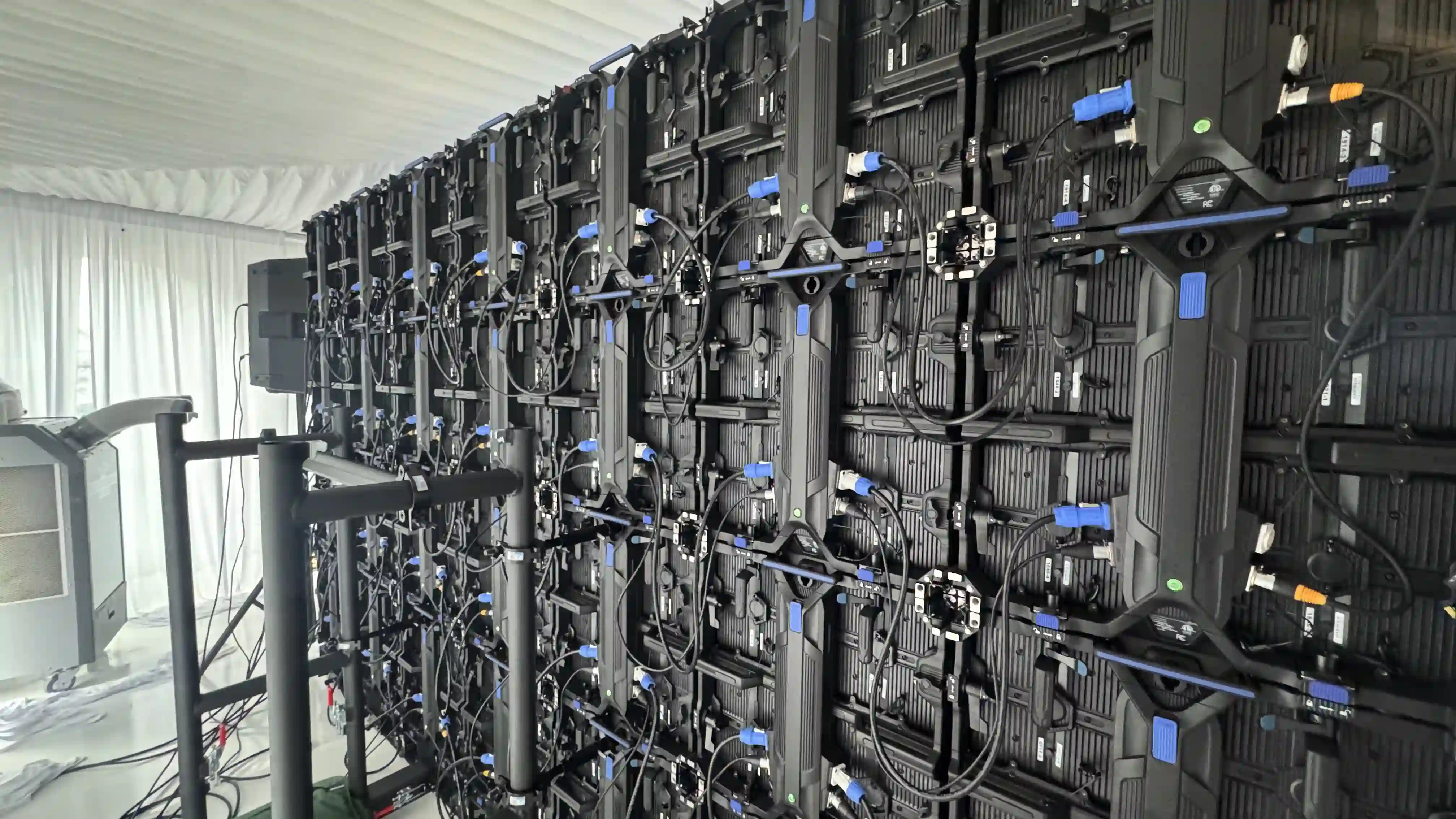 Back of CMG Visuals LED Screen for NFL Draft party.