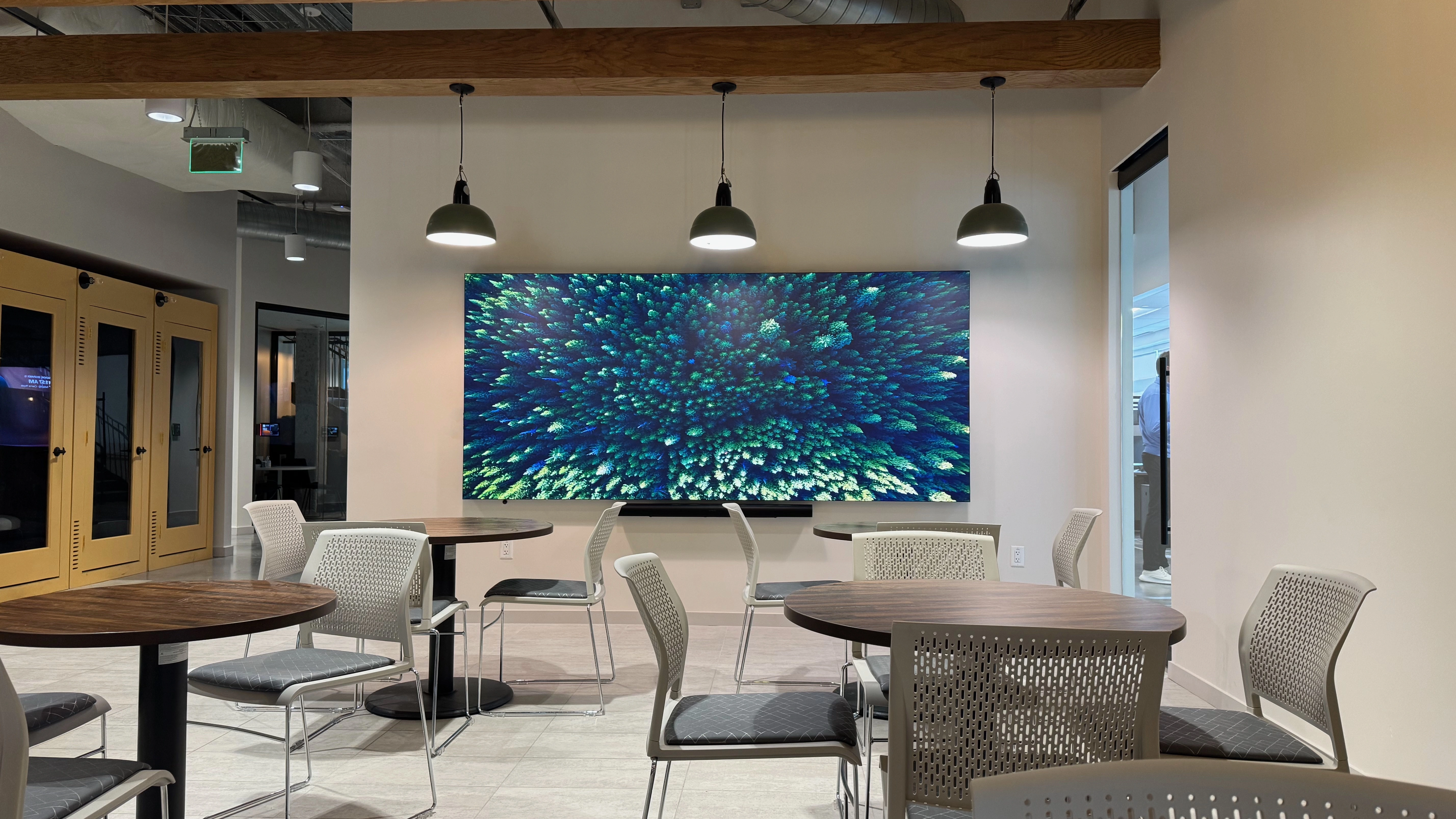 LED video wall installation at Compass Datacenters corporate office by CMG Visuals