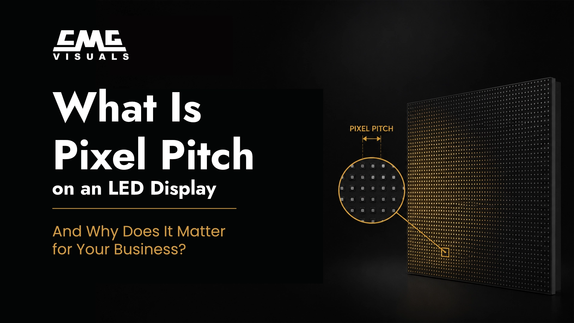 Pixel Pitch on an LED Display