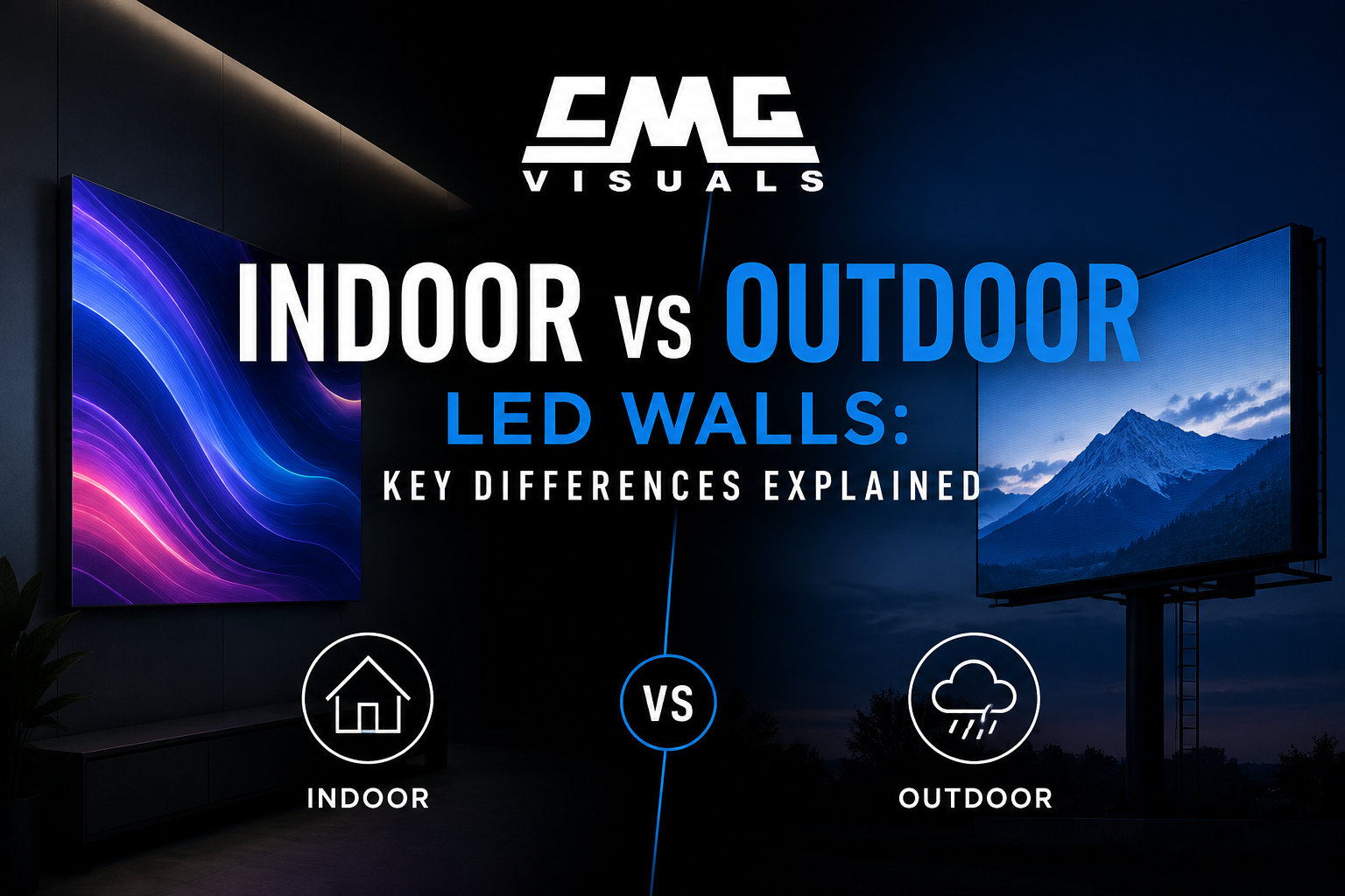 Indoor vs Outdoor LED Walls difference