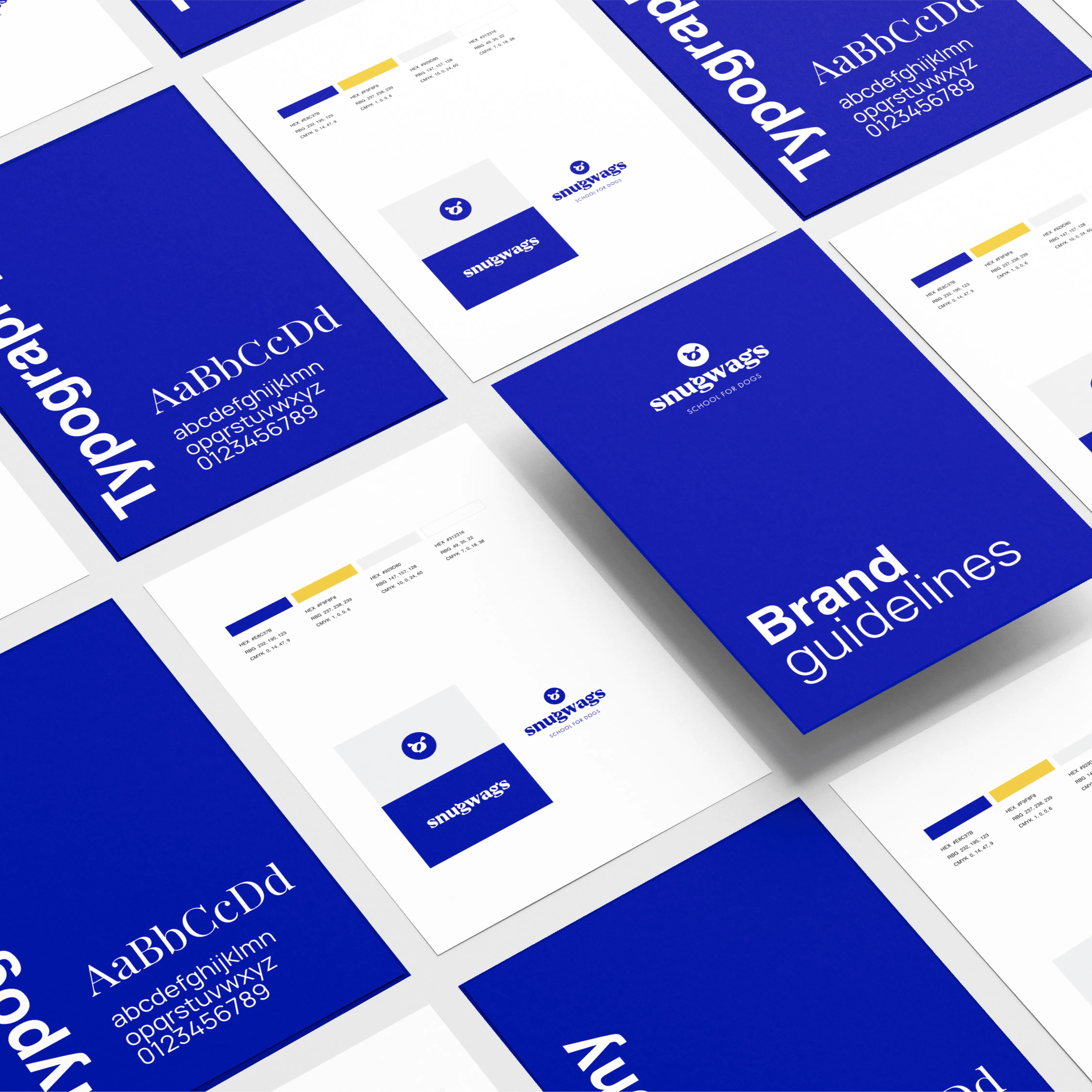 School dog training visual identity