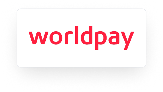 Worldpay brand logo in red text on a white background.