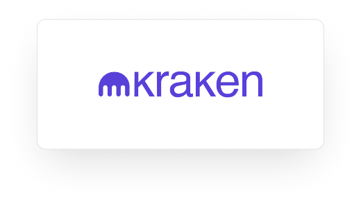 Kraken company logo in purple on a white background.