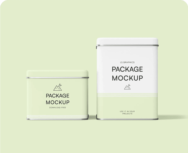 2 Sizes Tin Boxes