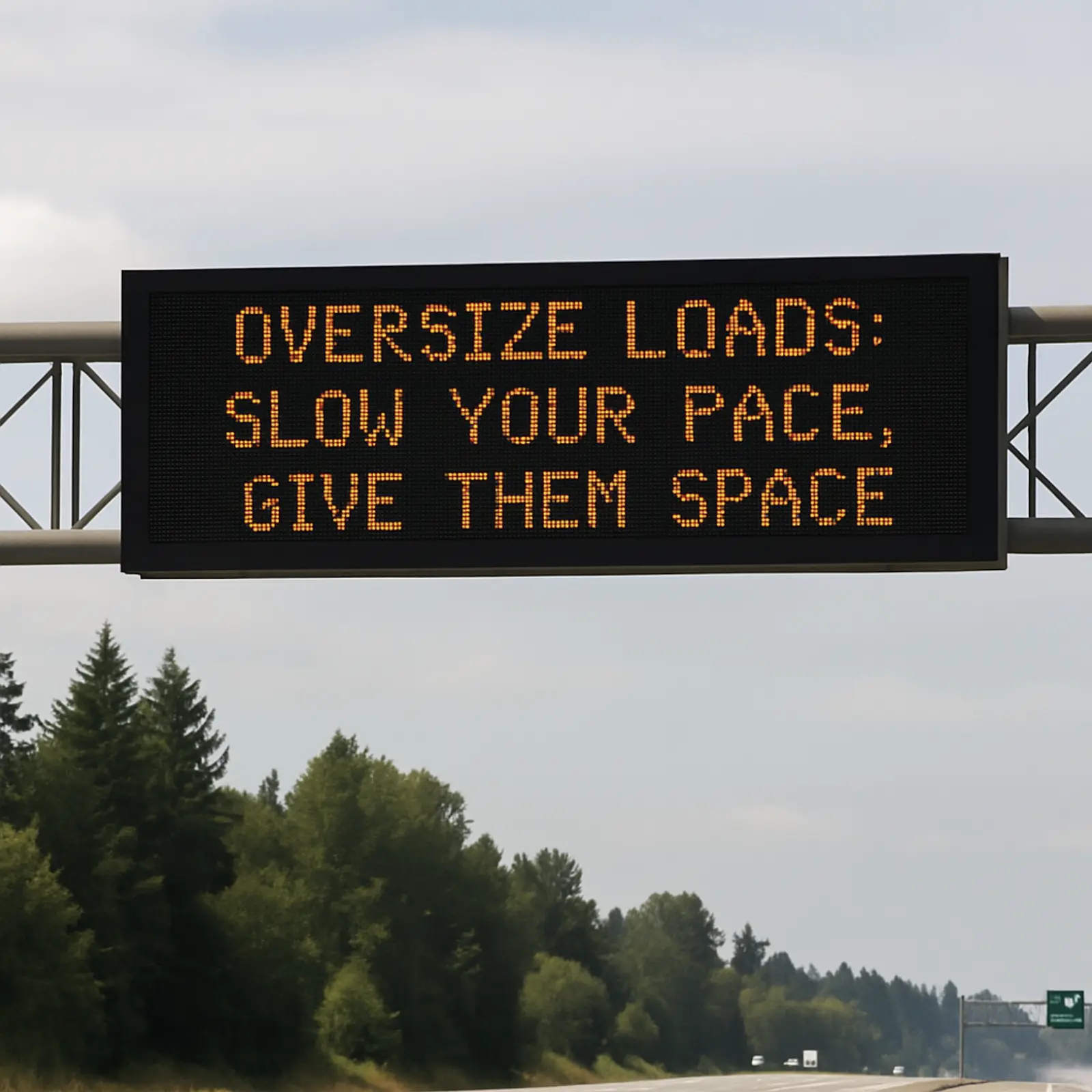 slow your pace digital road sign