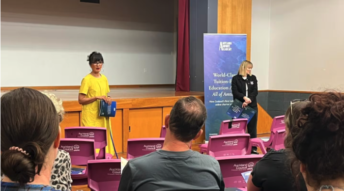 [digital project] ai curriculum graphic on a mobile device