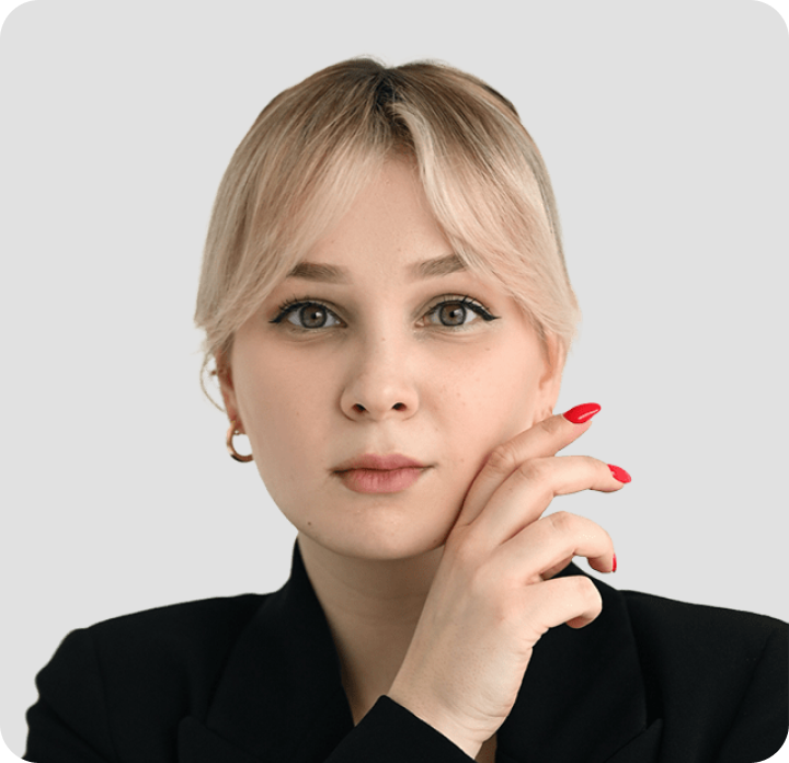 women with her hand on face