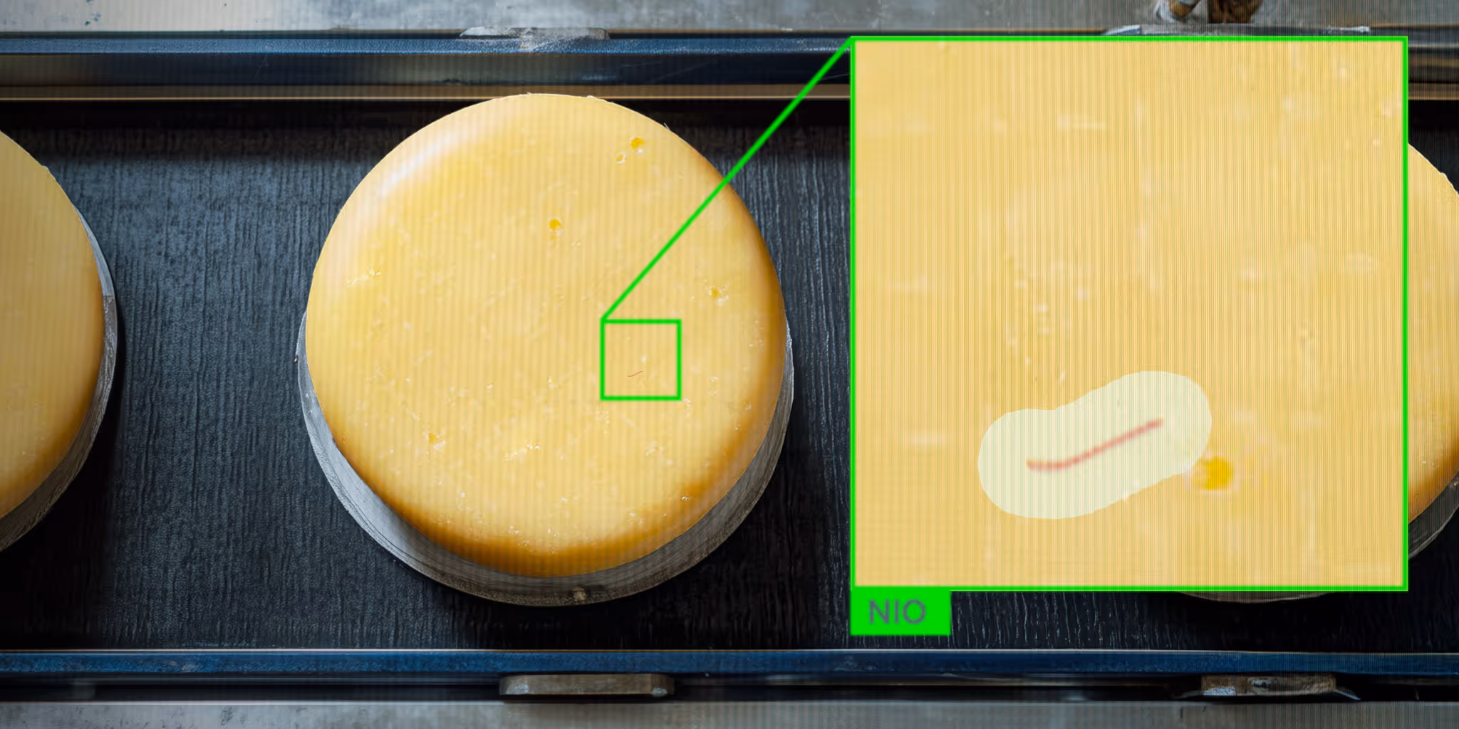 Aprion‑System prüft Käse digital: optische Fremdkörperanalyse in der Lebensmittelproduktion