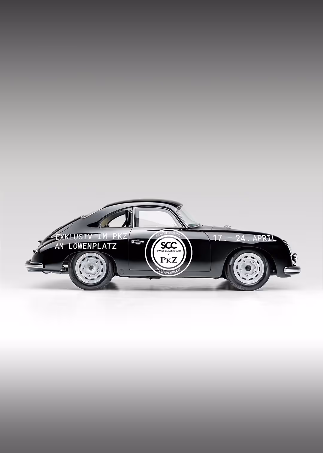 Collective Agency producing an aesthetic Porsche campaign visual for the Swiss clothing brand PKZ.
