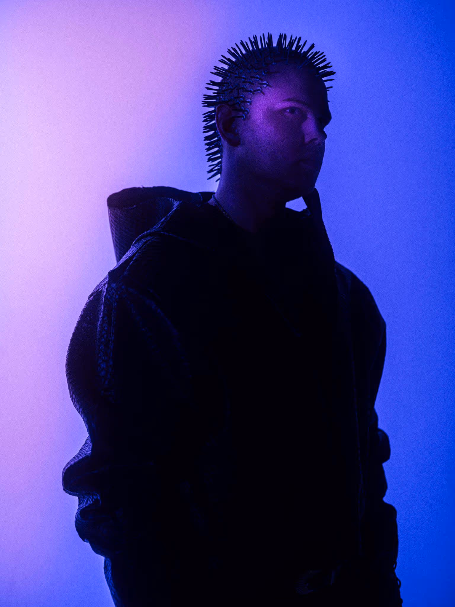 Collective Agency collaborating with a model to create refined, on-brand imagery.