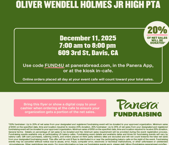 Support Holmes and eat at Coyotes