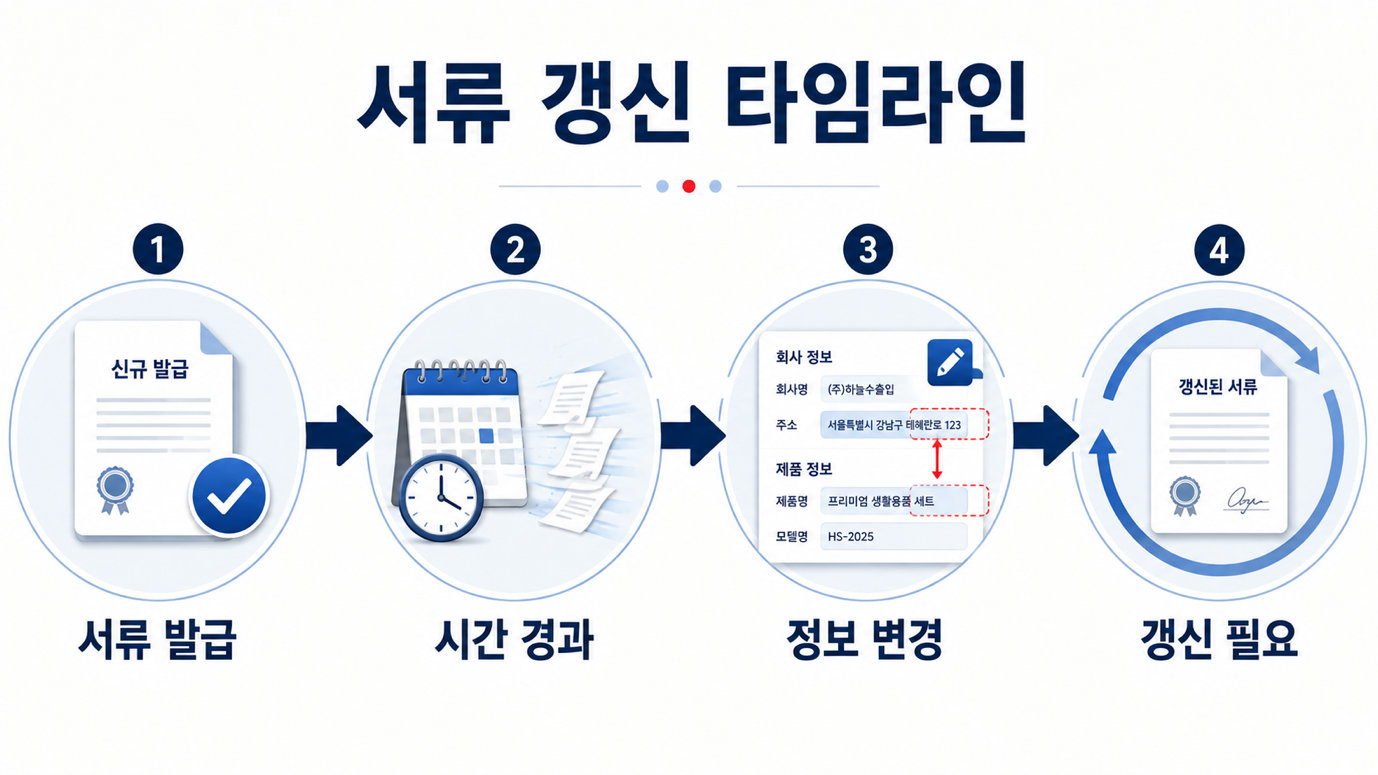 해외 거래 서류 갱신이 필요한 이유 — 위임·등록 정보 변경
