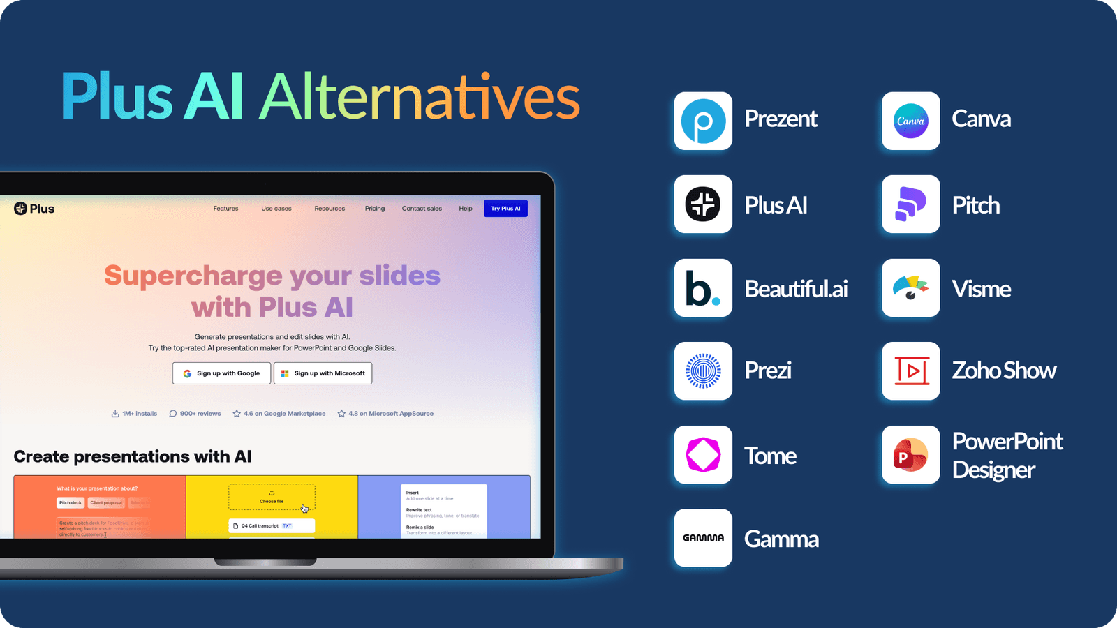 Best Plus AI Alternatives in 2026: Top 8 Presentation Tools