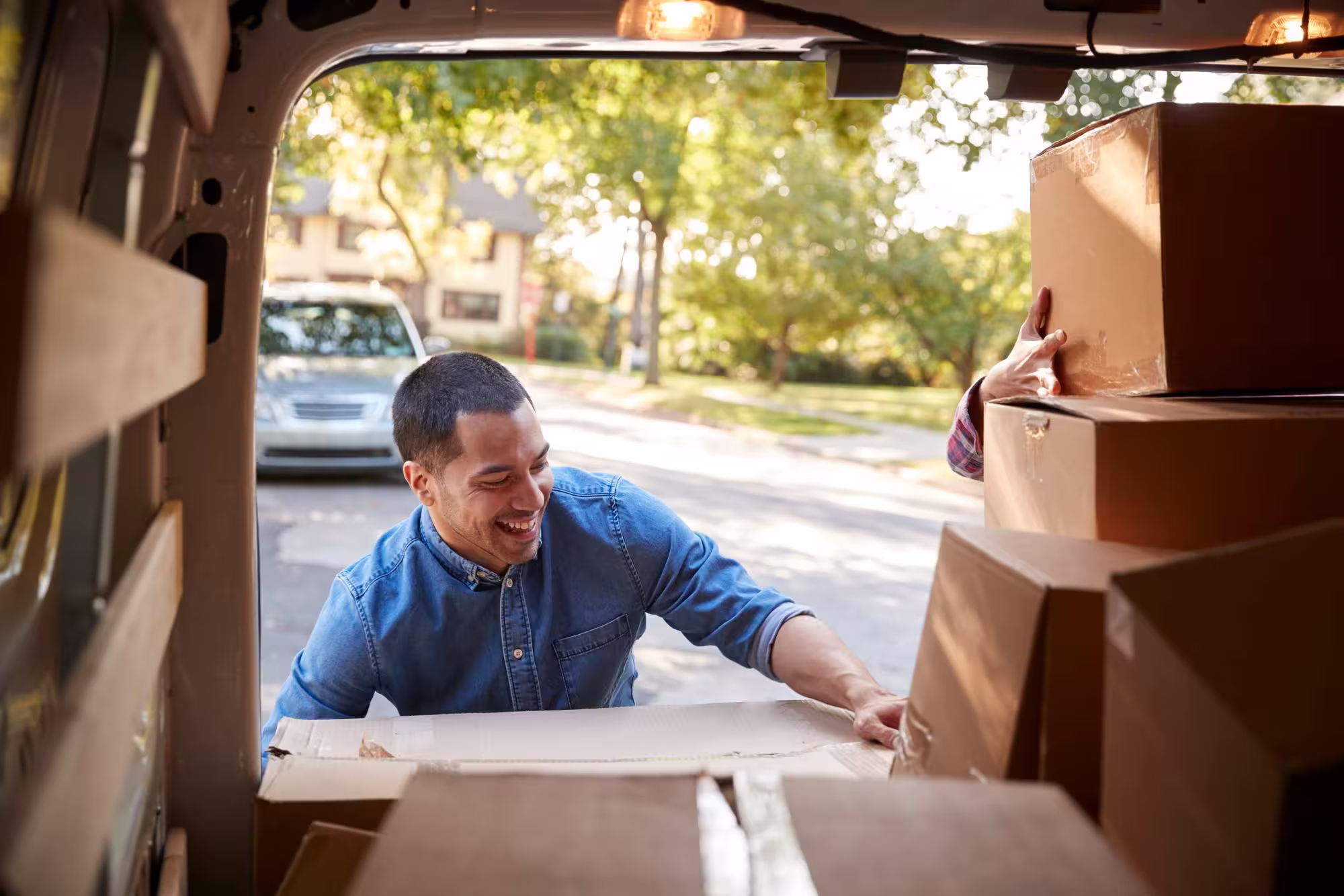 men with boxes