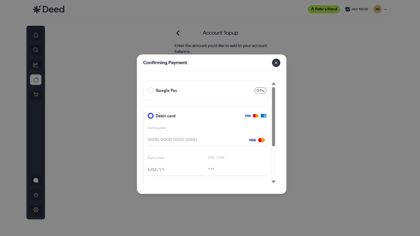 Choose Your Payment Method