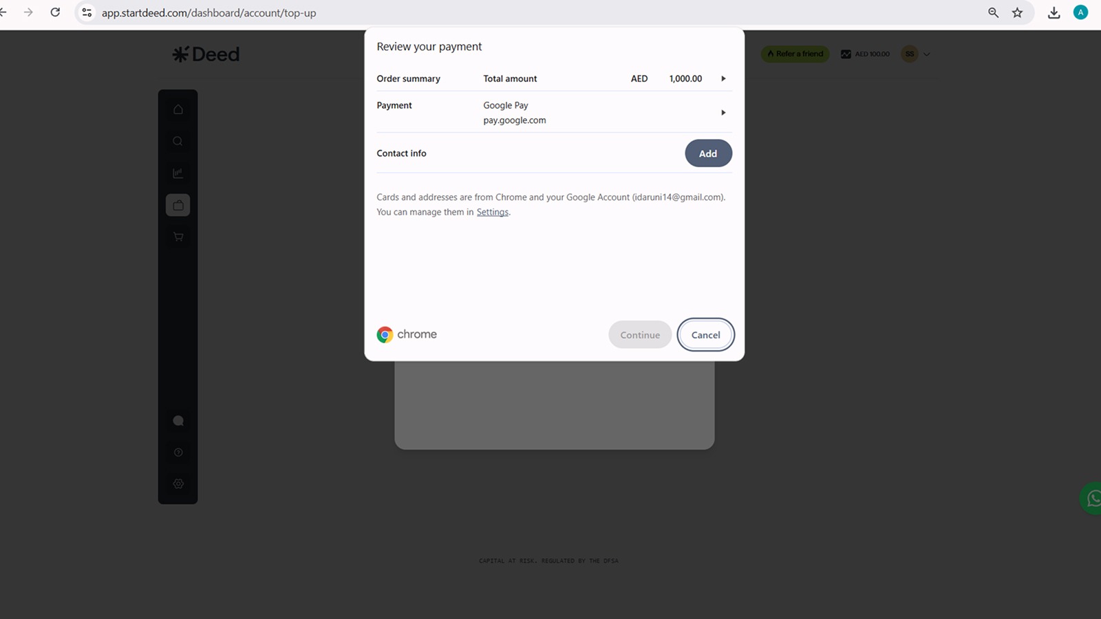 Follow the Payment Instructions