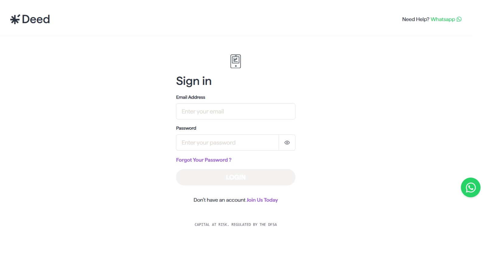 Log in to Your Deed Account