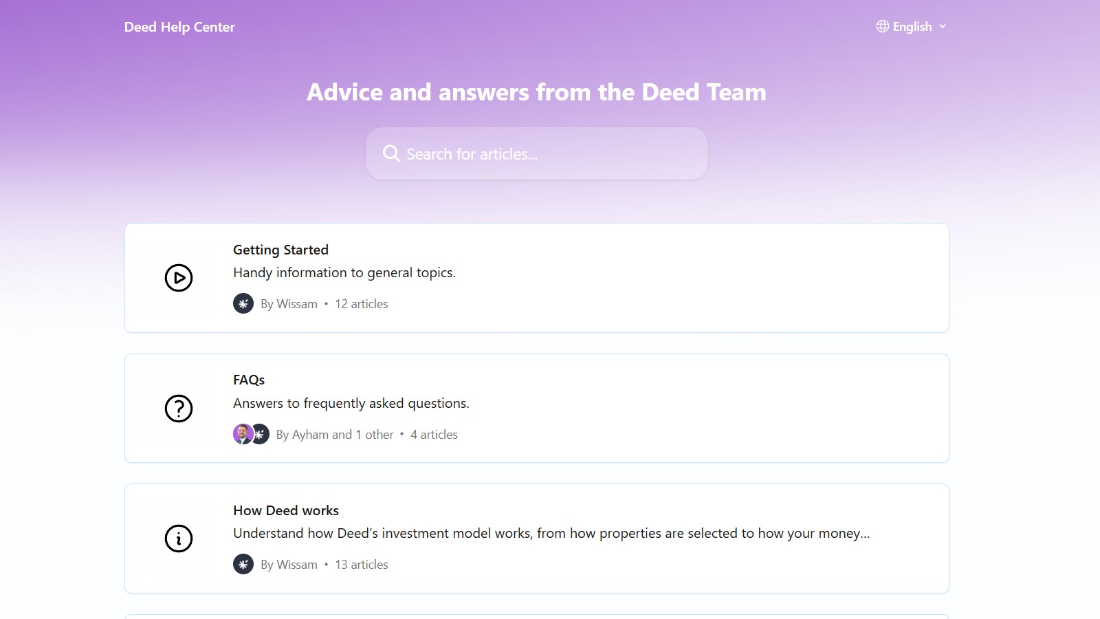 Try the Help Center First