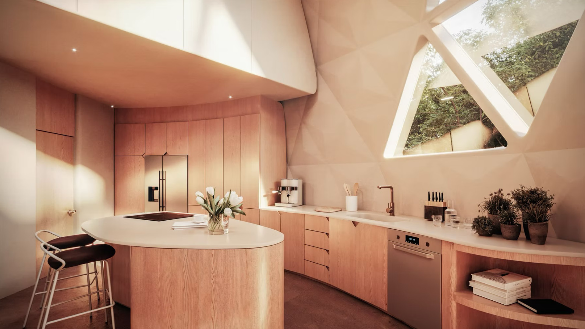 Amma Dome Shaped House by Geoship | ModelTown