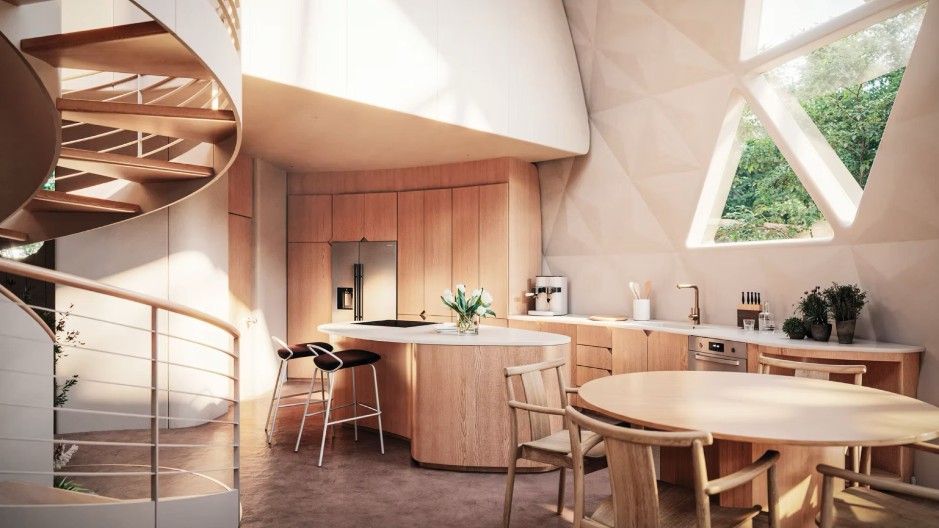 Amma Dome Shaped House by Geoship | ModelTown