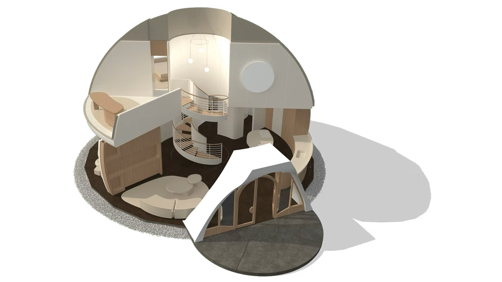 Amma Dome Shaped House by Geoship | ModelTown