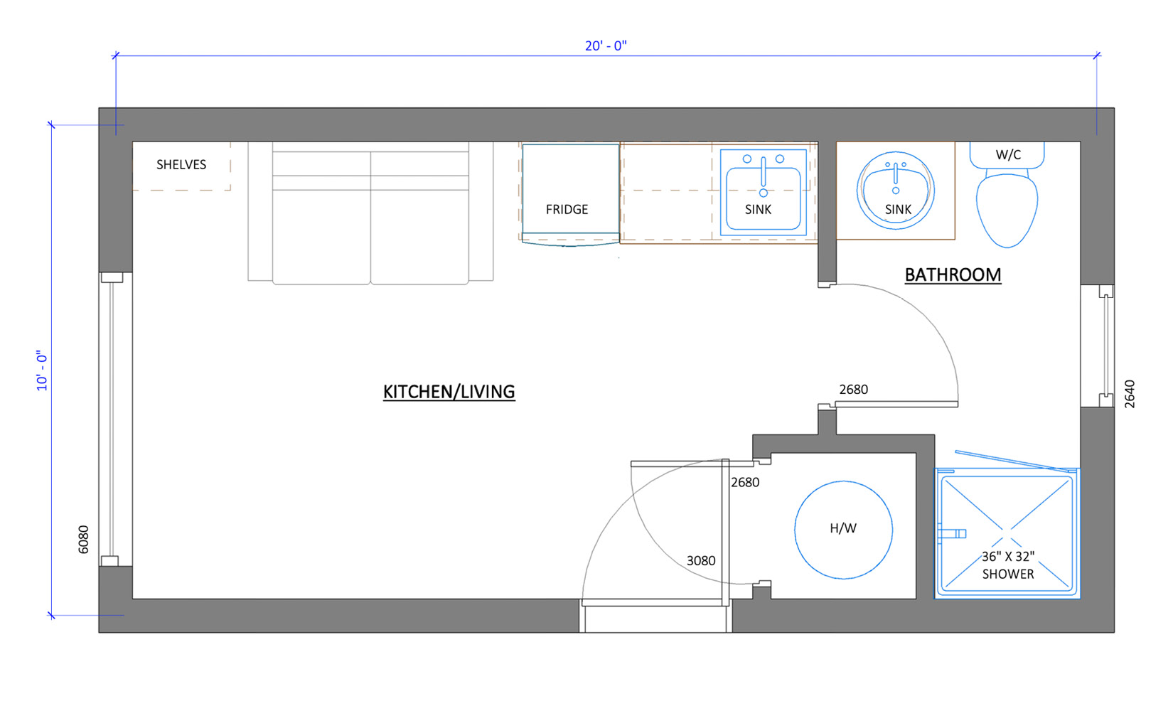 Nootka 2 by Hewing Haus - floor plan layout