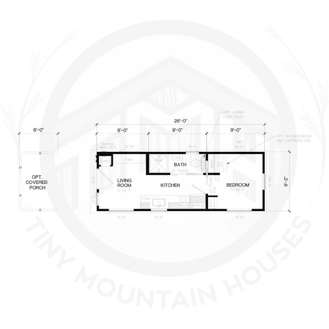 Mt Gabriella by Tiny Mountain Houses - floor plan layout