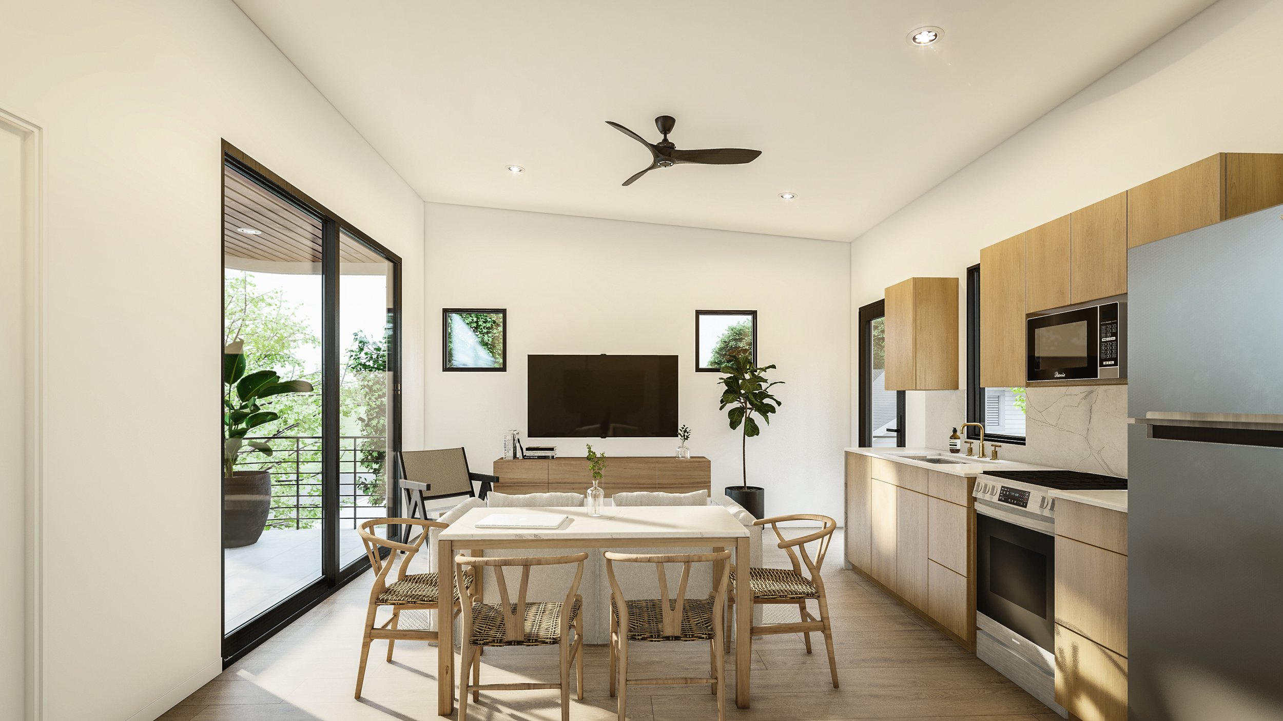 Nanabode The Block - additional exterior angle highlighting compact ADU footprint and modern lines