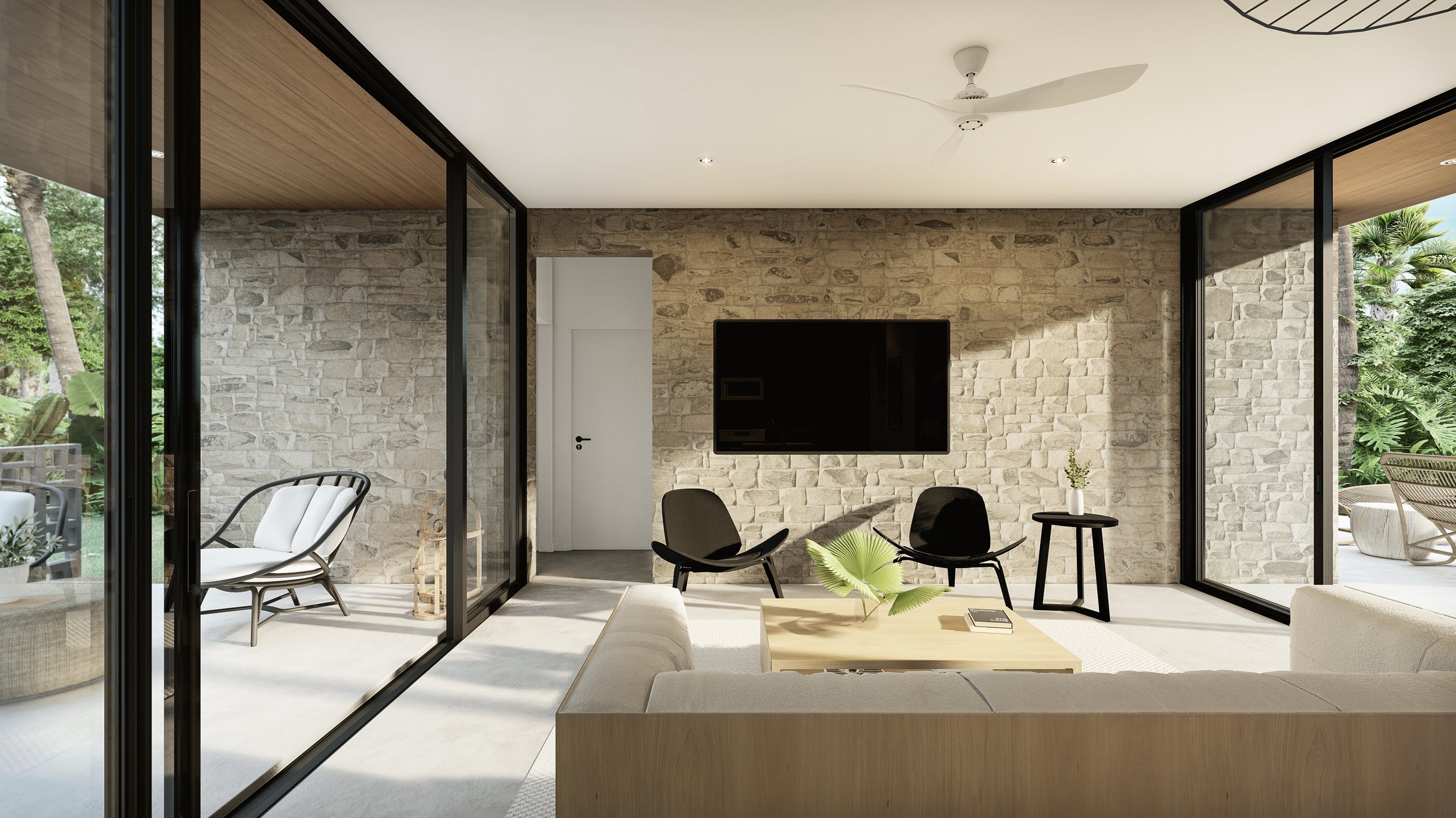Nanabode The Link - indoor-outdoor 2-bedroom ADU plan, additional angle