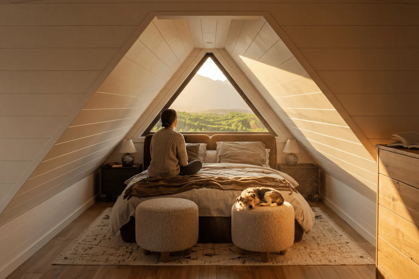 A-Frame Lodge — bedroom