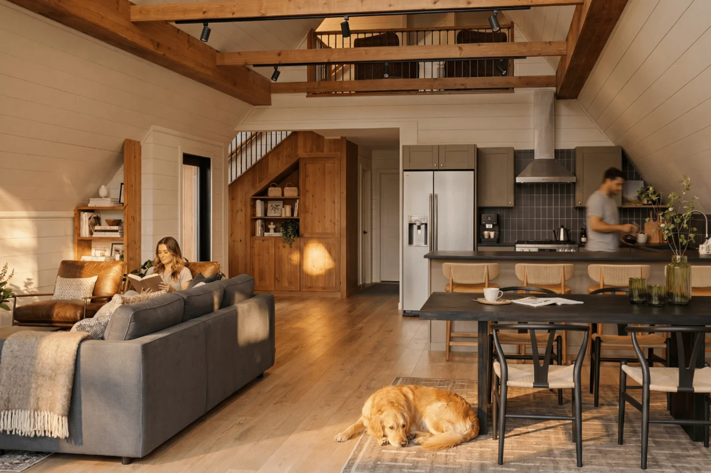 A-Frame Lodge — kitchen