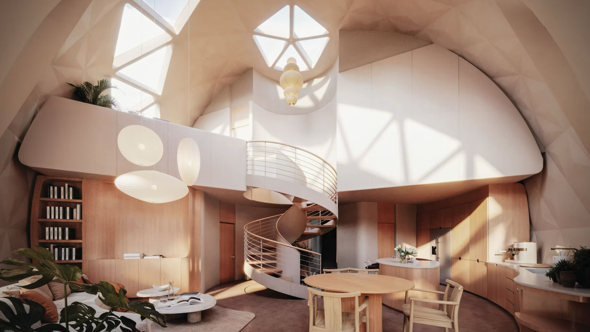 Amma Dome Shaped House by Geoship | ModelTown