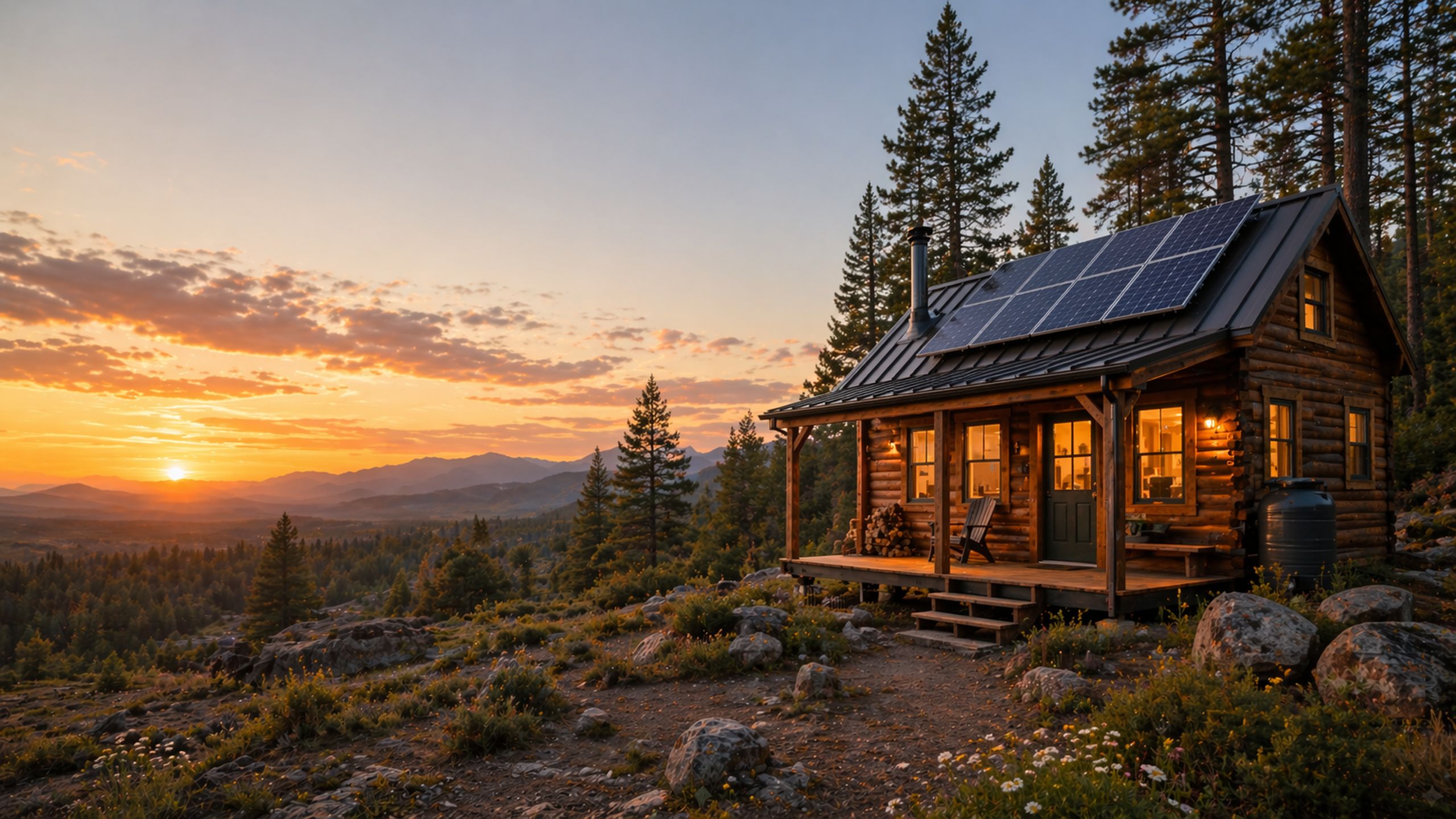 Cabin or off-grid home