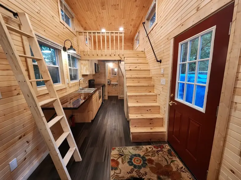 The Nordic tiny home exterior by Craftsman Tiny Homes